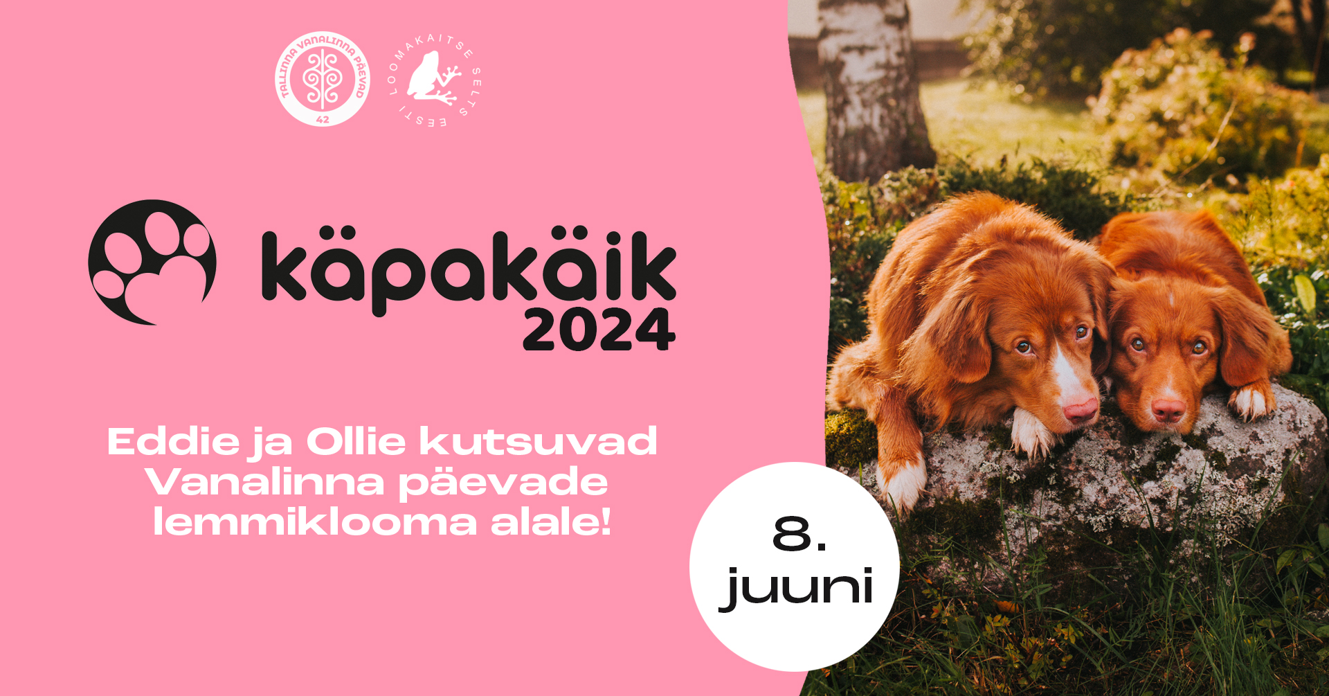 Vanalinna päevade raames toimub taas heategevuslik rongkäik Käpakäik. 8. juunil ootab Eesti Loomakaitse Selts (ELS) kõiki loomasõpru Šnelli tiigi äärde lemmiklo