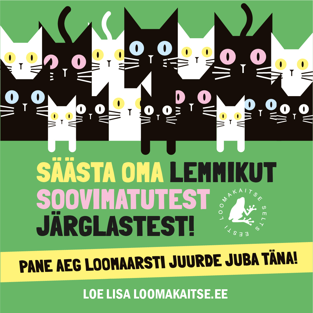 Eesti Loomakaitse Selts (ELS) kutsub loomaomanikke üles broneerima aja loomakliinikusse, et lasta oma lemmik steriliseerida või kastreerida. Märtsis pakuvad mit